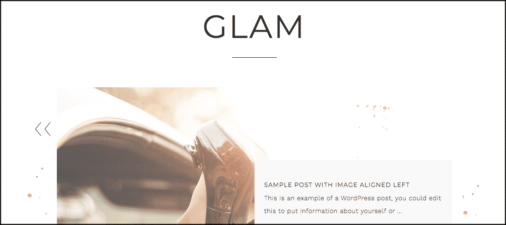 Glam theme