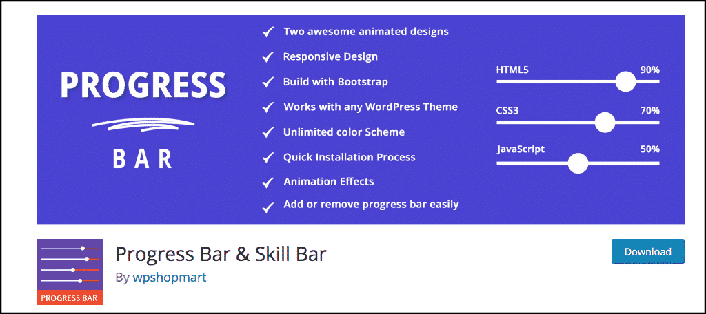 Progress bar and skill bar