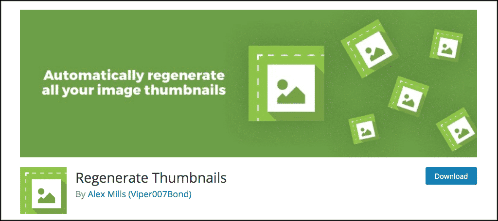 Regenerate Thumbnails plugin