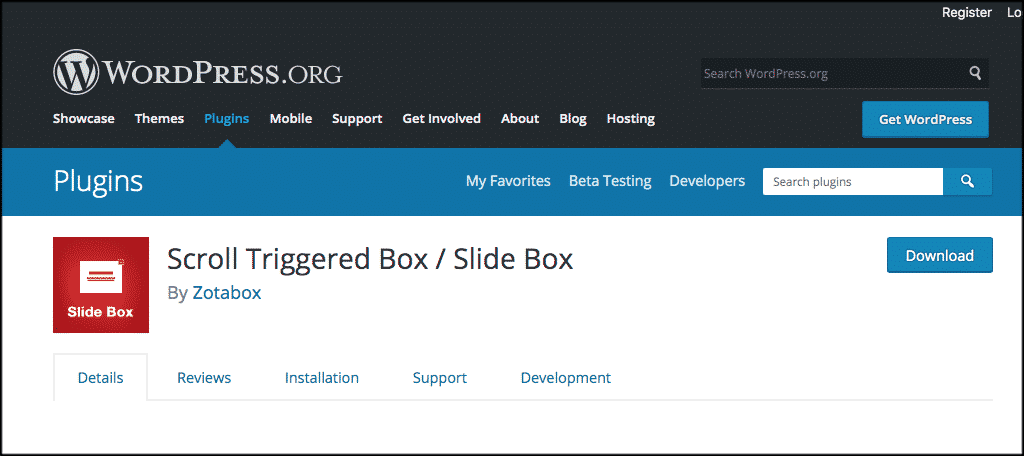 Scroll Triggered Box