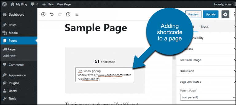 How to Add a Video Popup in WordPress from YouTube or Vimeo - GreenGeeks