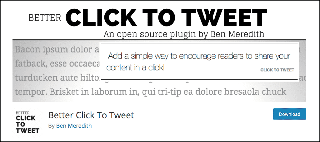 Click to Tweet plugin