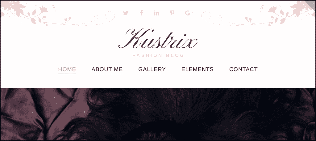 Kustrix makeup blog theme