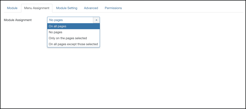 Menu assignment for gdpr compliance in joomla