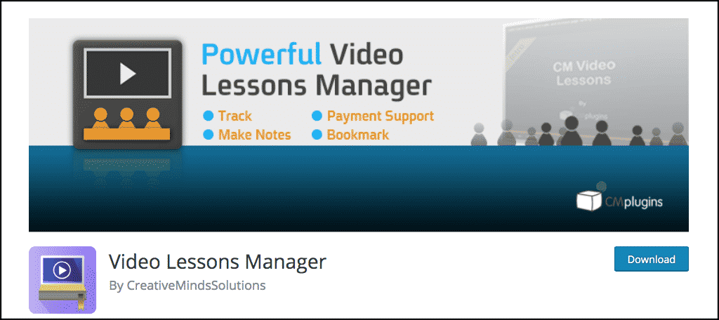 Video Lessons Manager