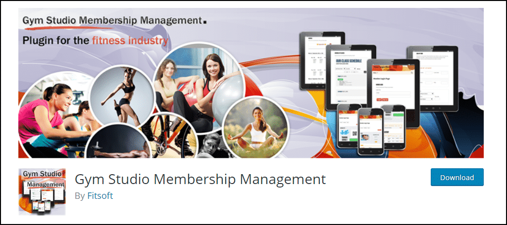 Gym Studio Membership Management WordPress plugin