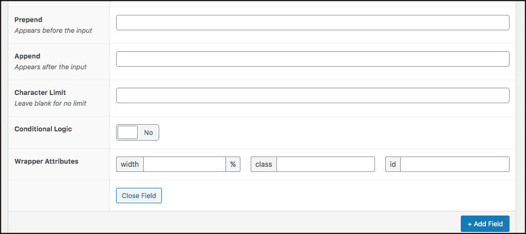 Final fields