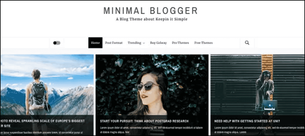 Minimal Blogger