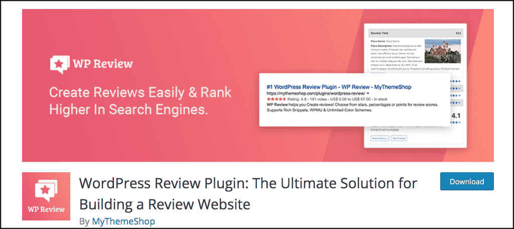 Wp Review Plugin