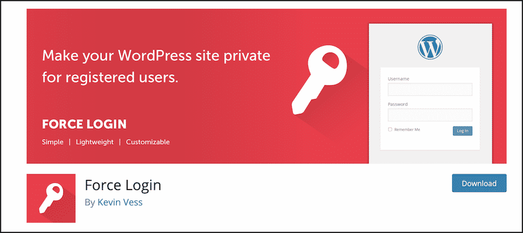 Wordpress login