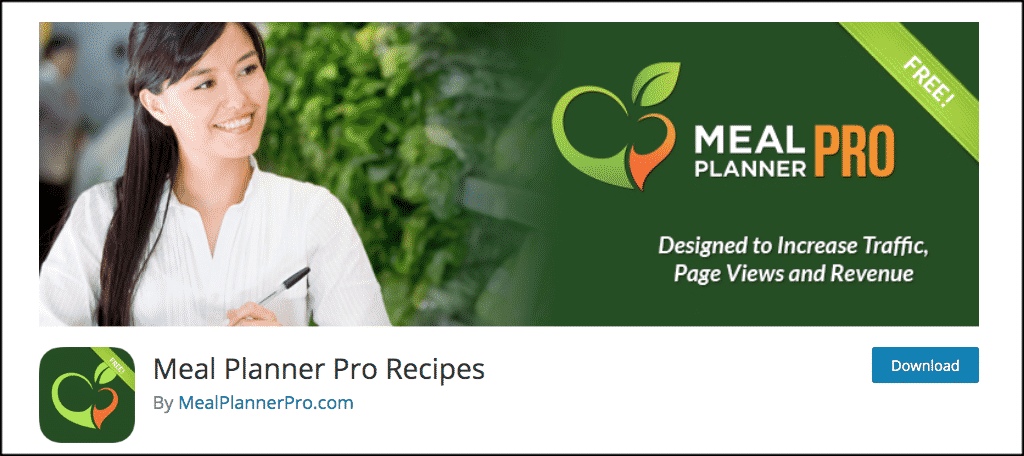 Meal Planner Pro Recipes plugin for wellness blog