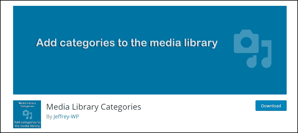 Media Library Categories