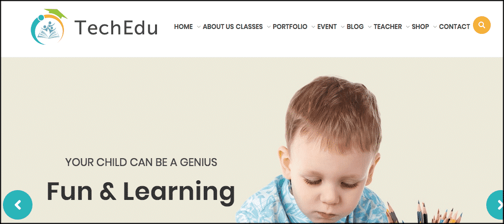 TechEdu WordPress theme for teacher blog