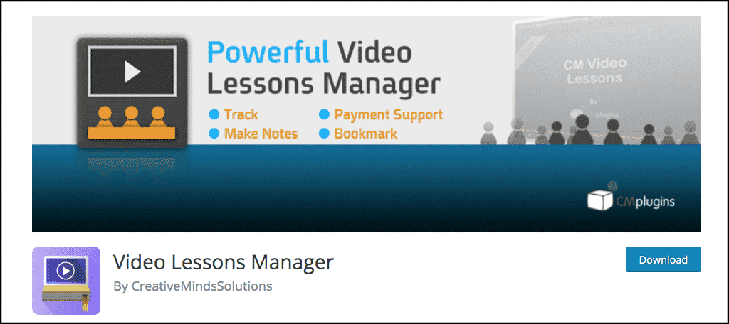 Video Lessons Manager teacher blog plugin