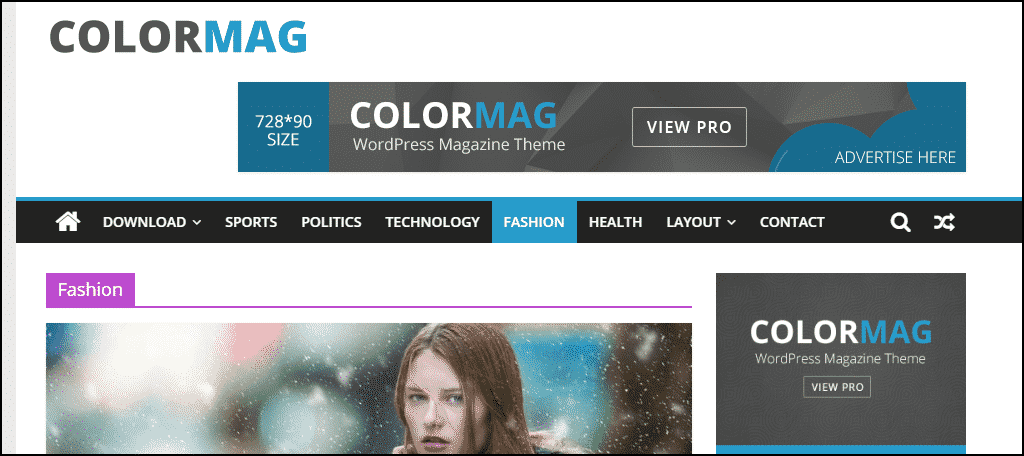 Tema de WordPress de ColorMag