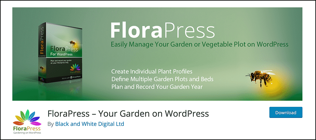 FloraPress plugin for gardening blog