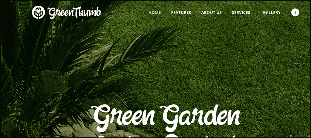 Green Thumb theme for gardening blog