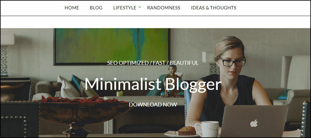 Blogger minimalista