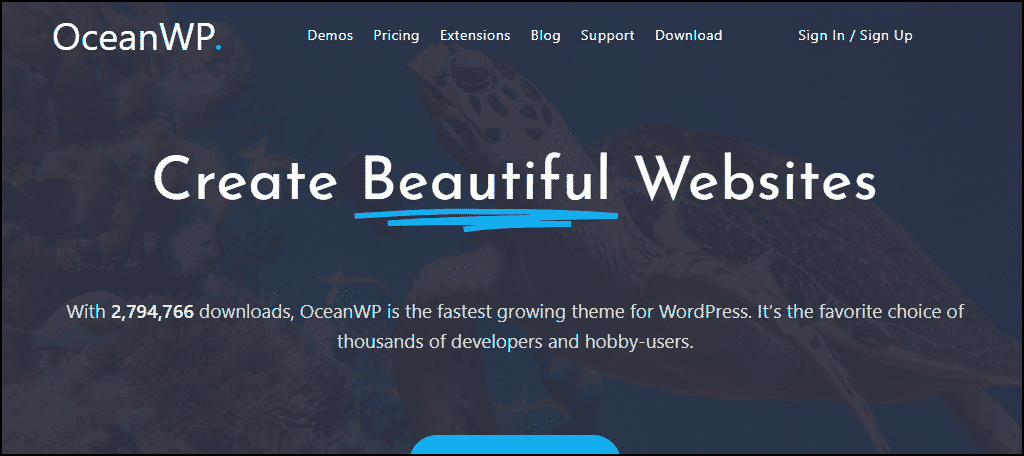 OceanWP tema de WordPress