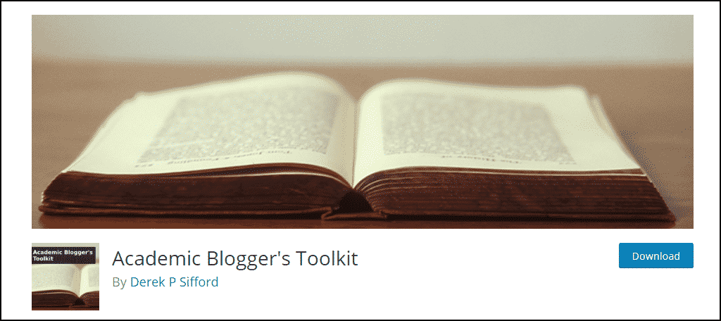 Academic Blogger's Toolkit WordPress plugin