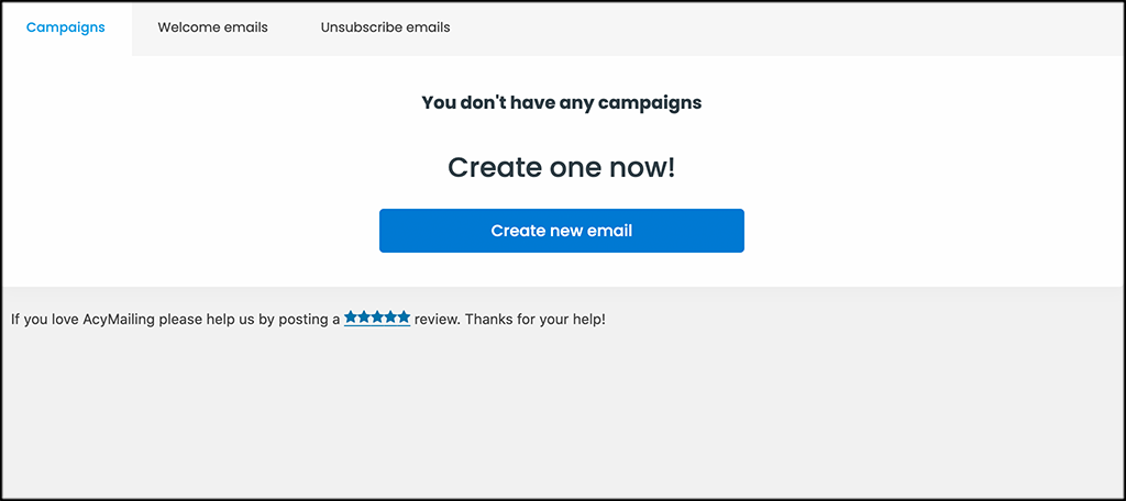 Create new email
