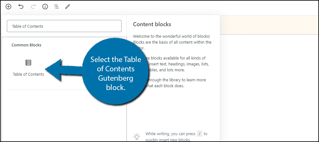 Table of Contents