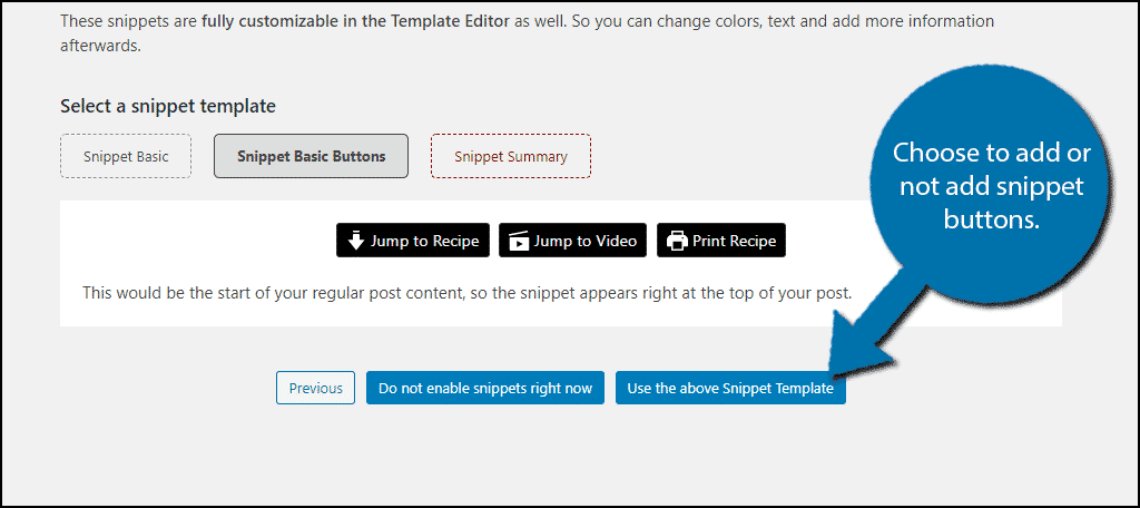 Snippet Template