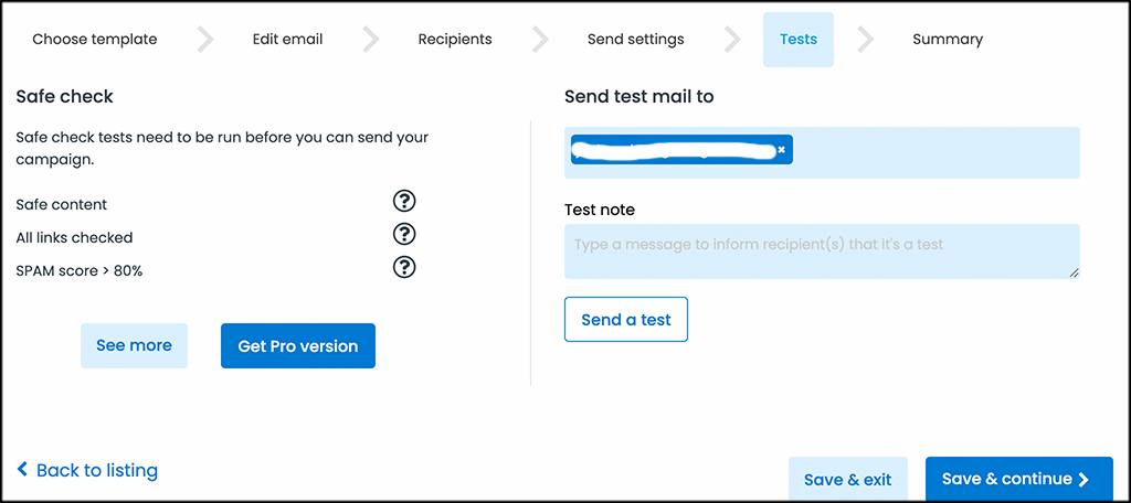 AcyMailing email tests