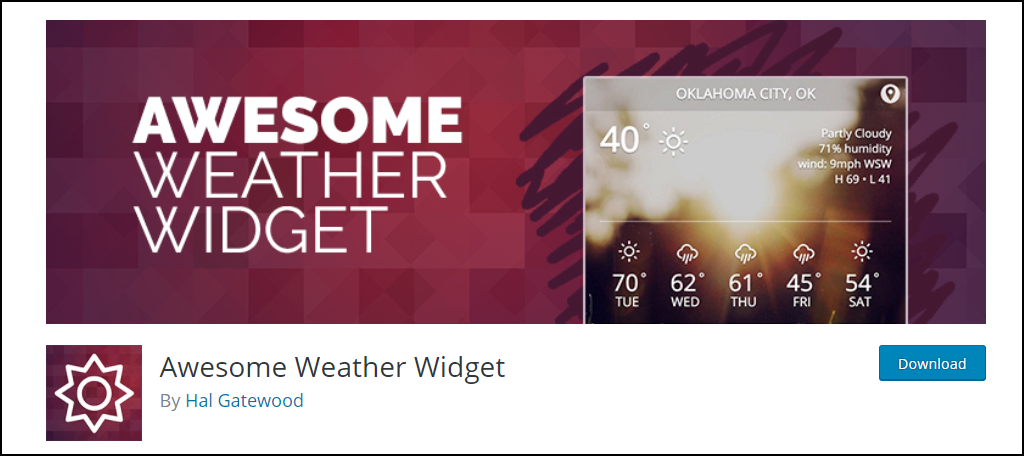 Awesome Weather Widget