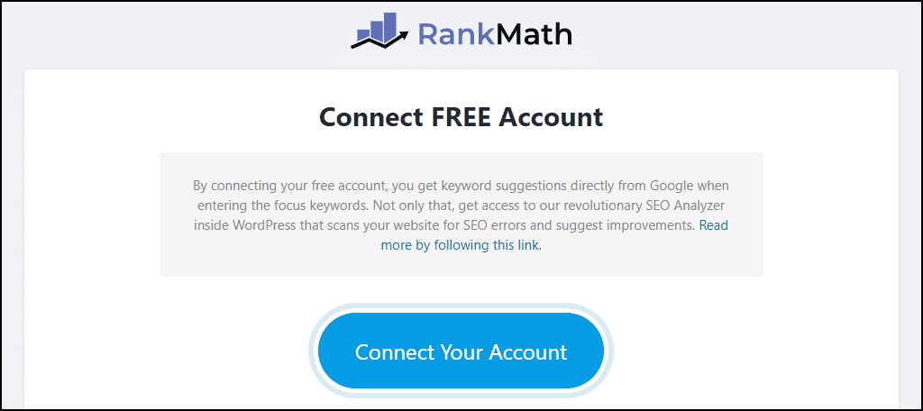 Le plugin Rank Math cliquez sur le bouton