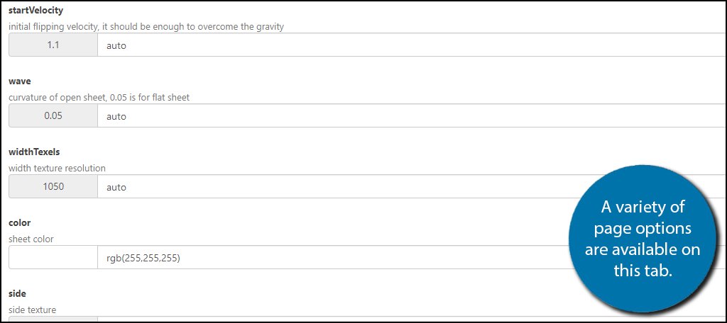 Sheet Properties