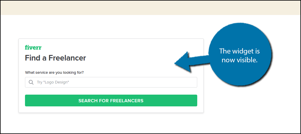 Fiverr Widget