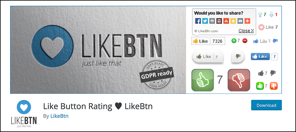 LikeBtn plugin
