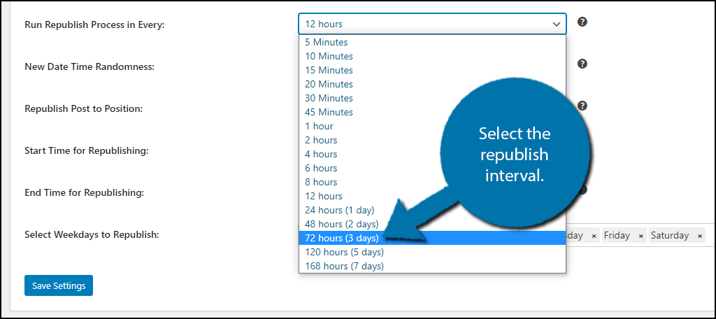 Select Interval