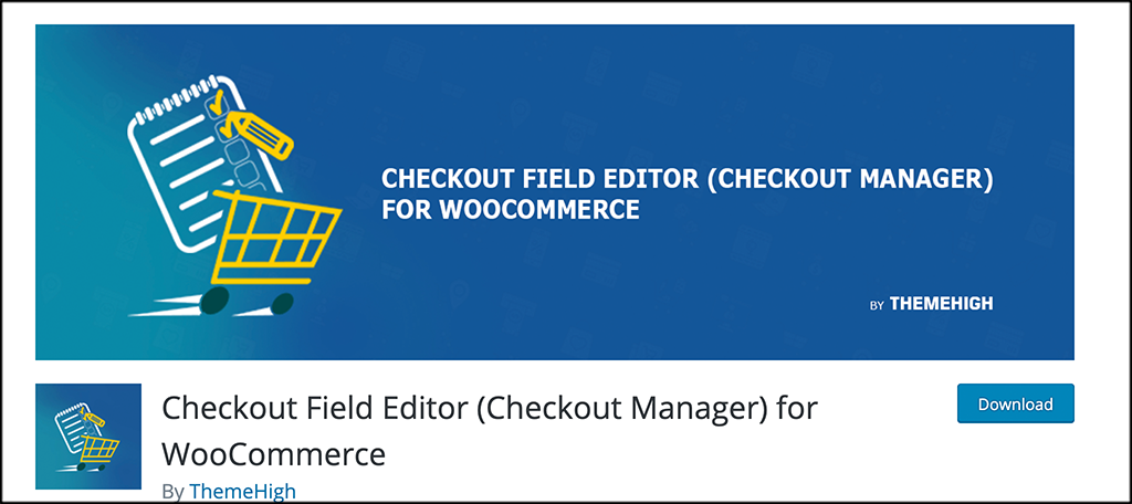 Checkout field editor plugin