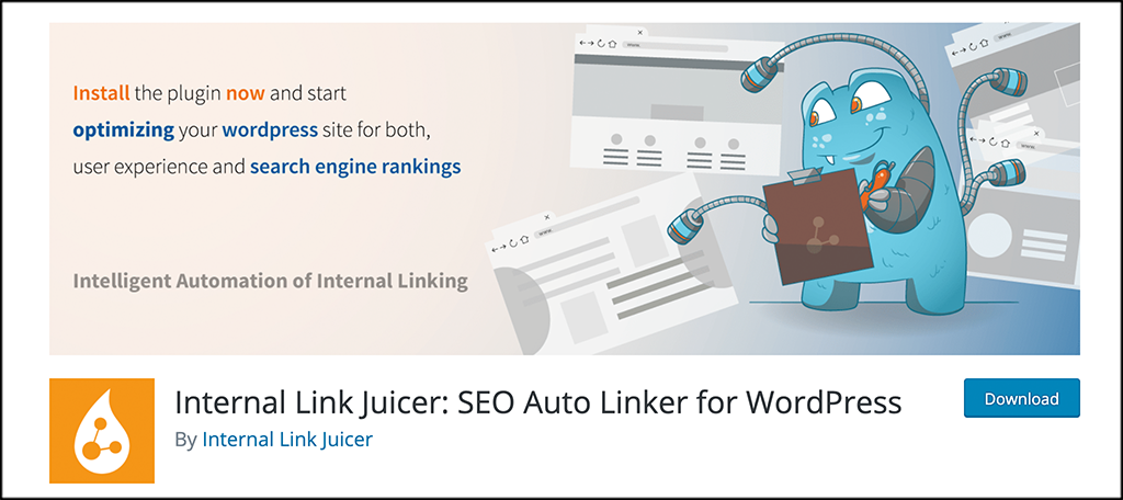 Internal link juicer plugin