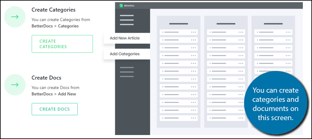 Docs and Categories