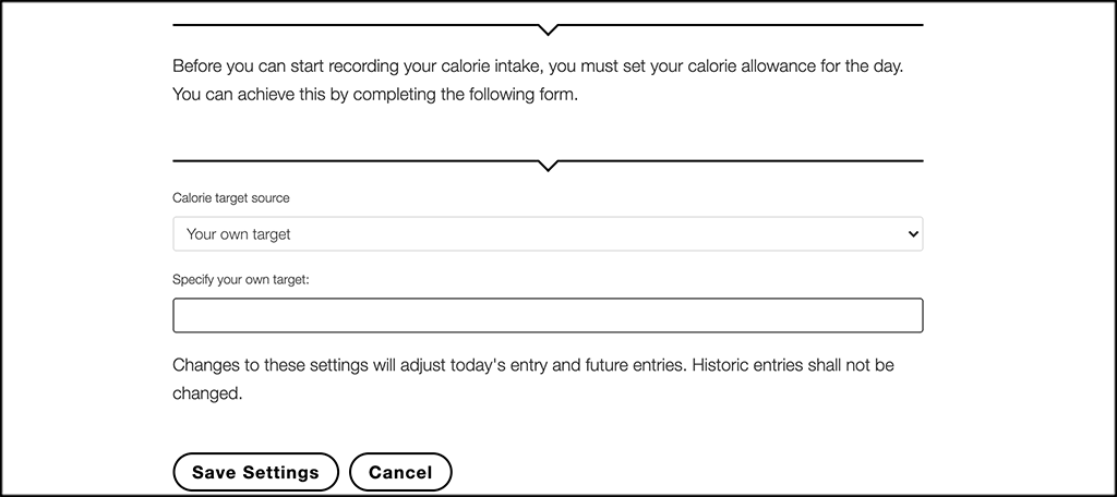 Live meal tracker