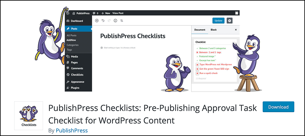 PublishPress Checklist plugin