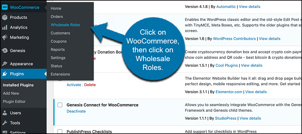 Wholesale roles