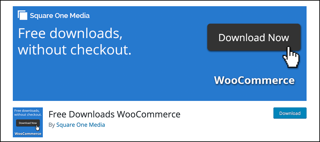 Free Download in WooCommerce plugin