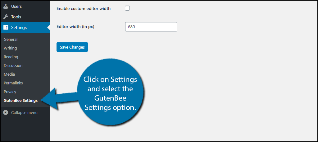 GutenBee-Settings