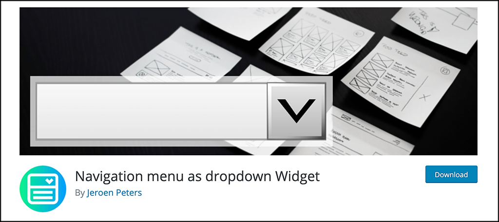 Navigation Menu as a Dropdown Widget