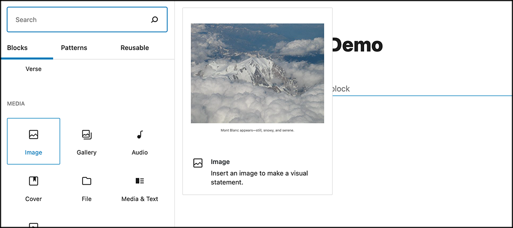 Add iage block to add title tags to images