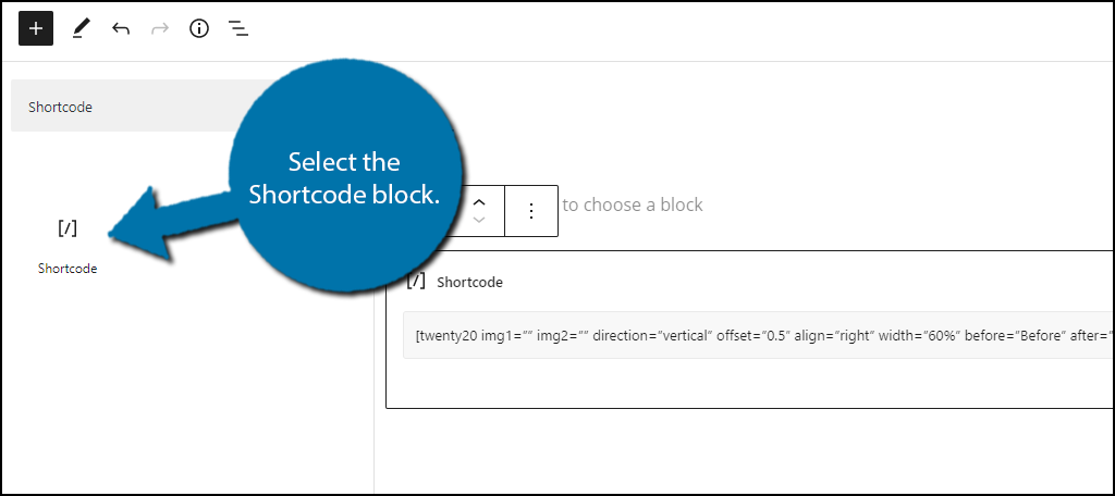 Shortcode Block