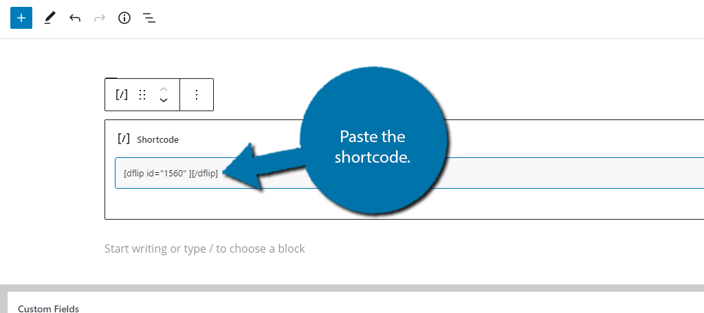 Paste Shortcode