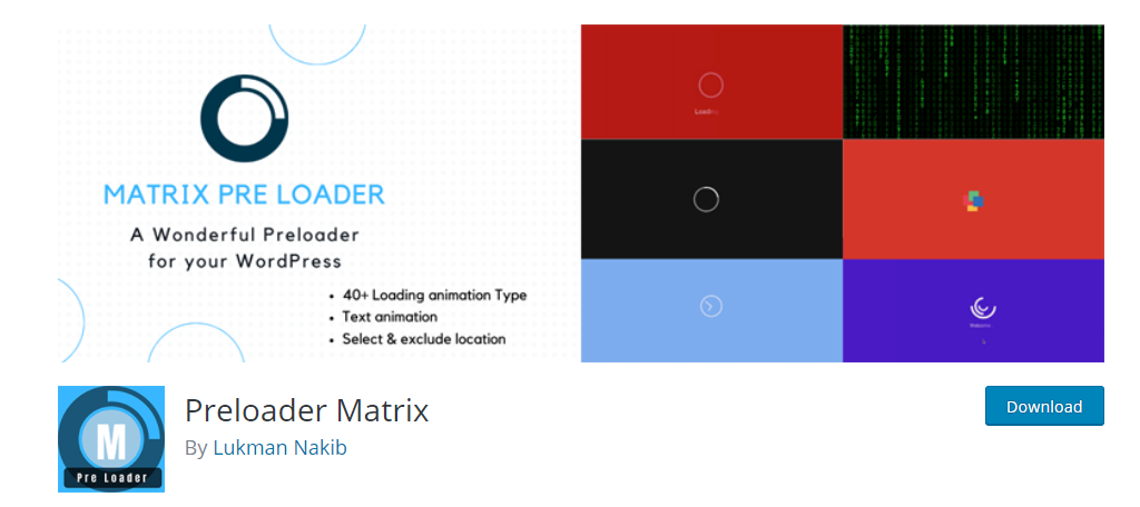 Preloader Matrix