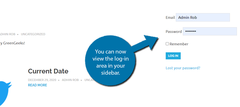 view the login
