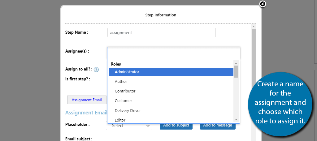 Choose Assignees