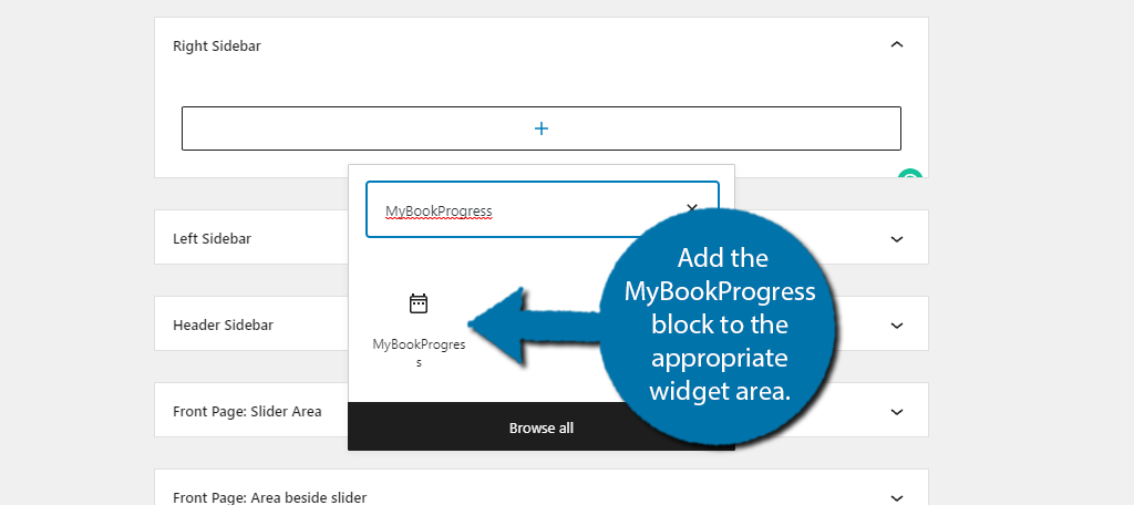 MyBookProgress Block